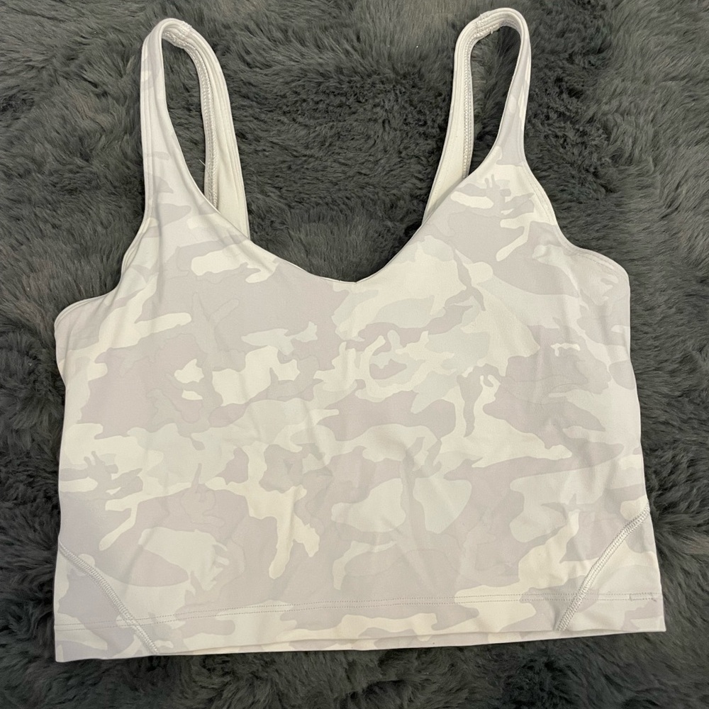 White Camo Lulu Align Tank